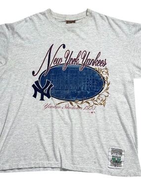 Vintage Nutmeg Mills New York Yankee Stadium T Shirt (Size XL)